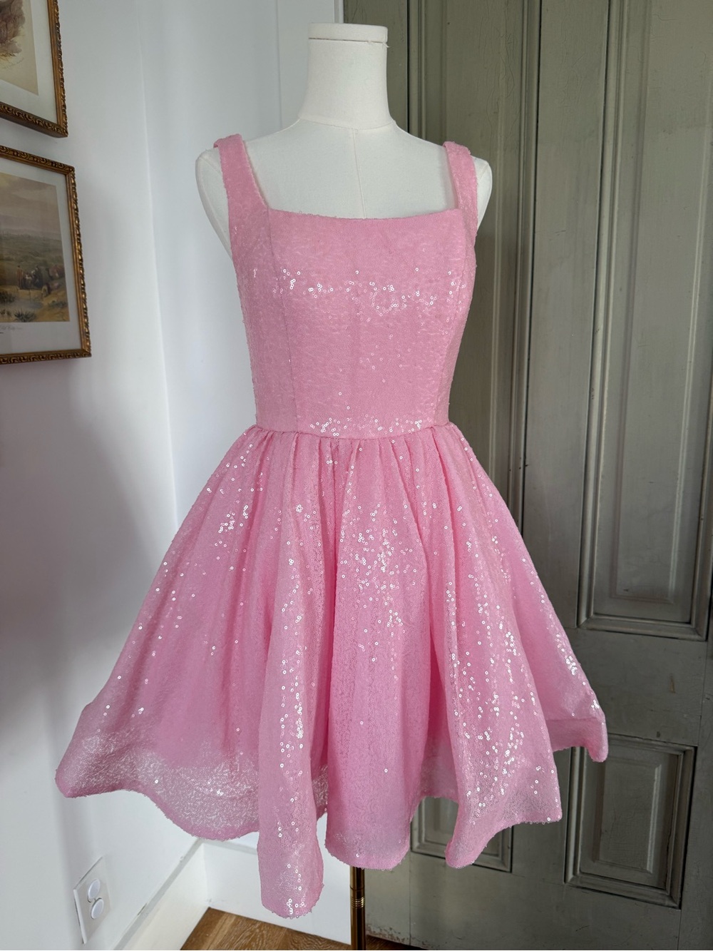 Fit and Flare Sequin Dress - Picture 4 of 5